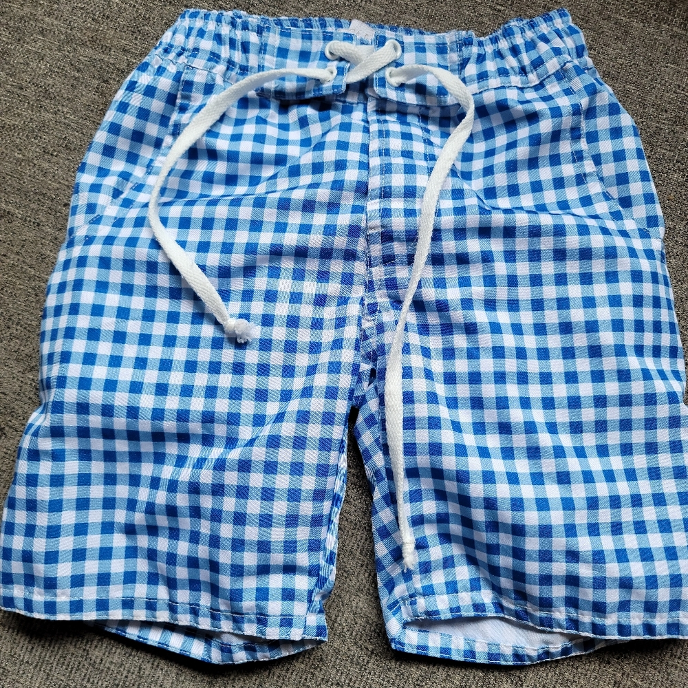 Wilding blue check swim shorts